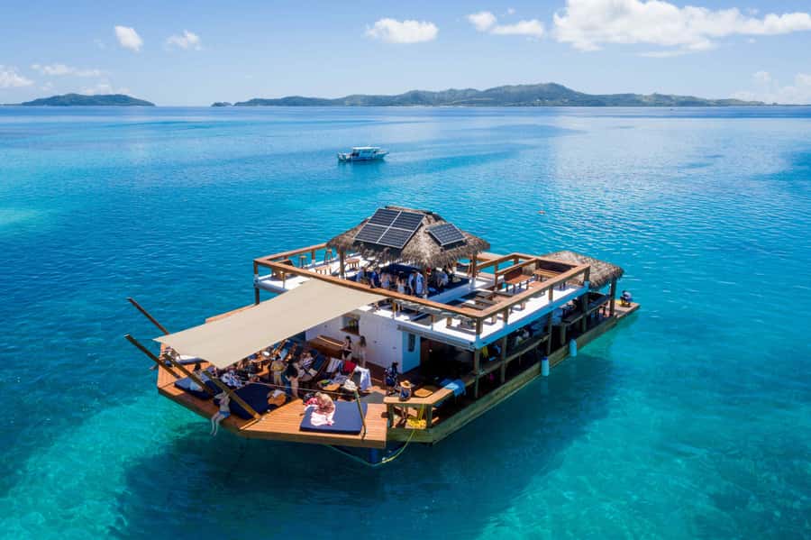 Fiji: Cloud 9 Floating Bar and Pizzeria Day Trip - DJs, dancing, and the unpredictable party level