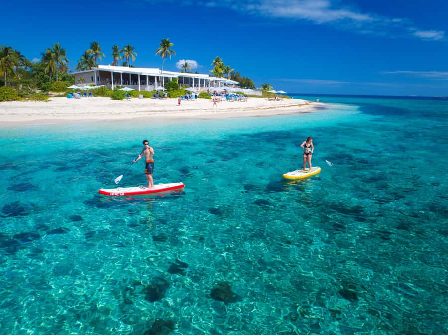 Fiji: Malamala Beach Club Half-Day Trip - White sand, clear water, and the infinity pool