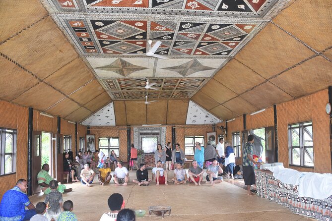 Jewel Of Fiji incl Fijian Village, Waterfall & Lunch Coral Coast - Entering the village meeting house