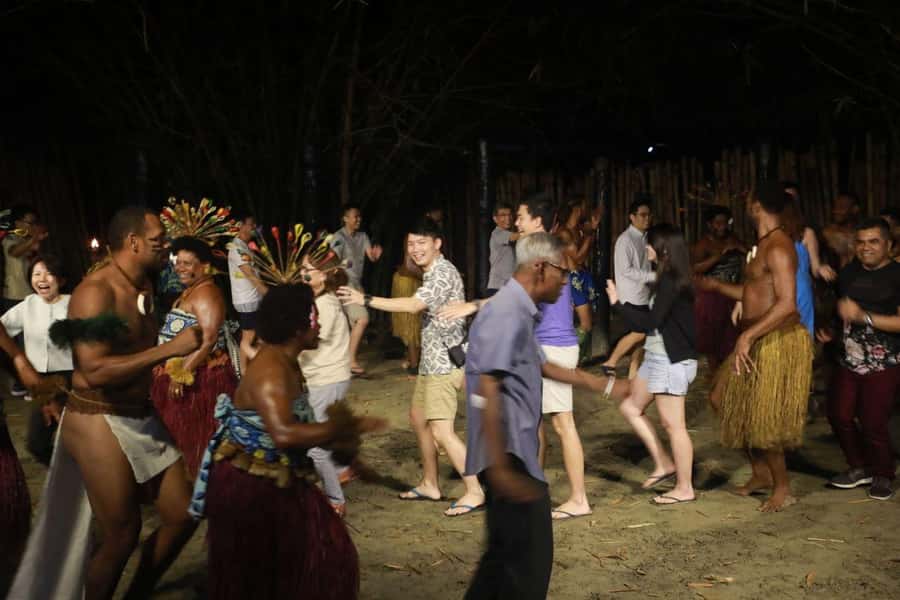 Nadi: Fijan Culture Night Tour with Dinner & Kava Ceremony - Lovo dinner from the earth oven
