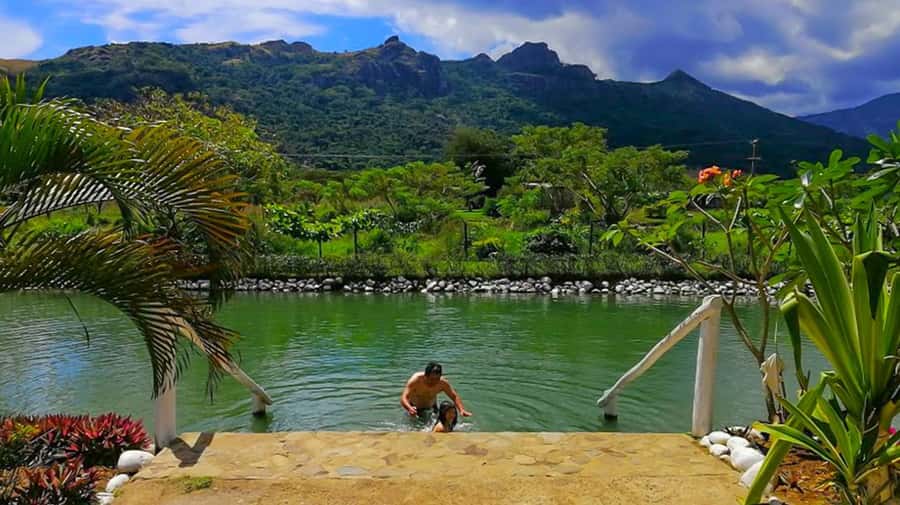 Nadi: Mud Pool and Hot Spring Private Tour - Arriving Beneath Sleeping Giant Mountain