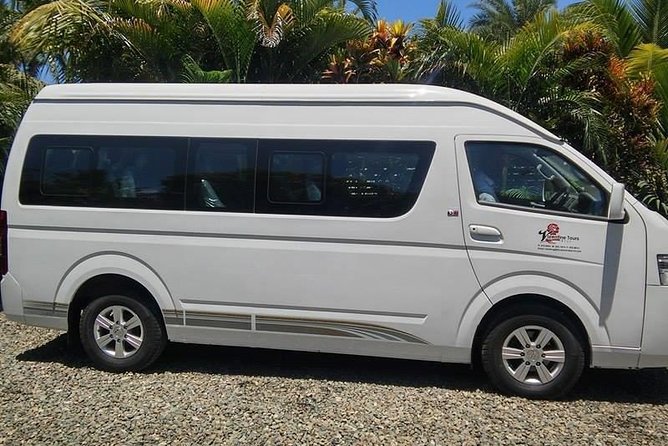 Shared Shuttle Arrival Transfer - Nadi Airport/ Port to Hotel - A shell lei and a clear airport meeting point