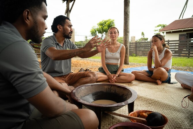 Vavavi - Fijian Cooking & Cultural Experience - Coconut scraping, weaving, and kava tasting